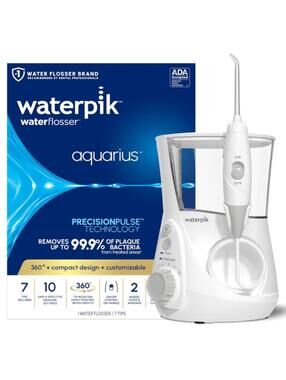 Waterpik Aquarius Water Flosser WP-660 – 10 Settings, 7 Tips, ADA Accepted
